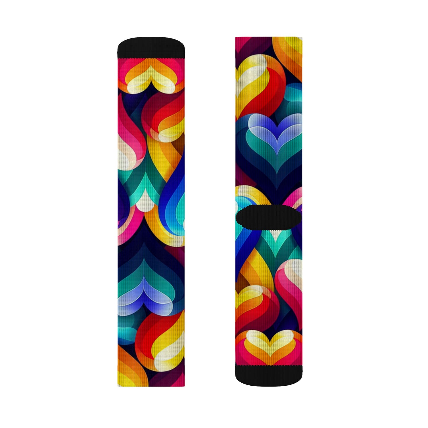 Sublimation Socks (Colorful Hearts)