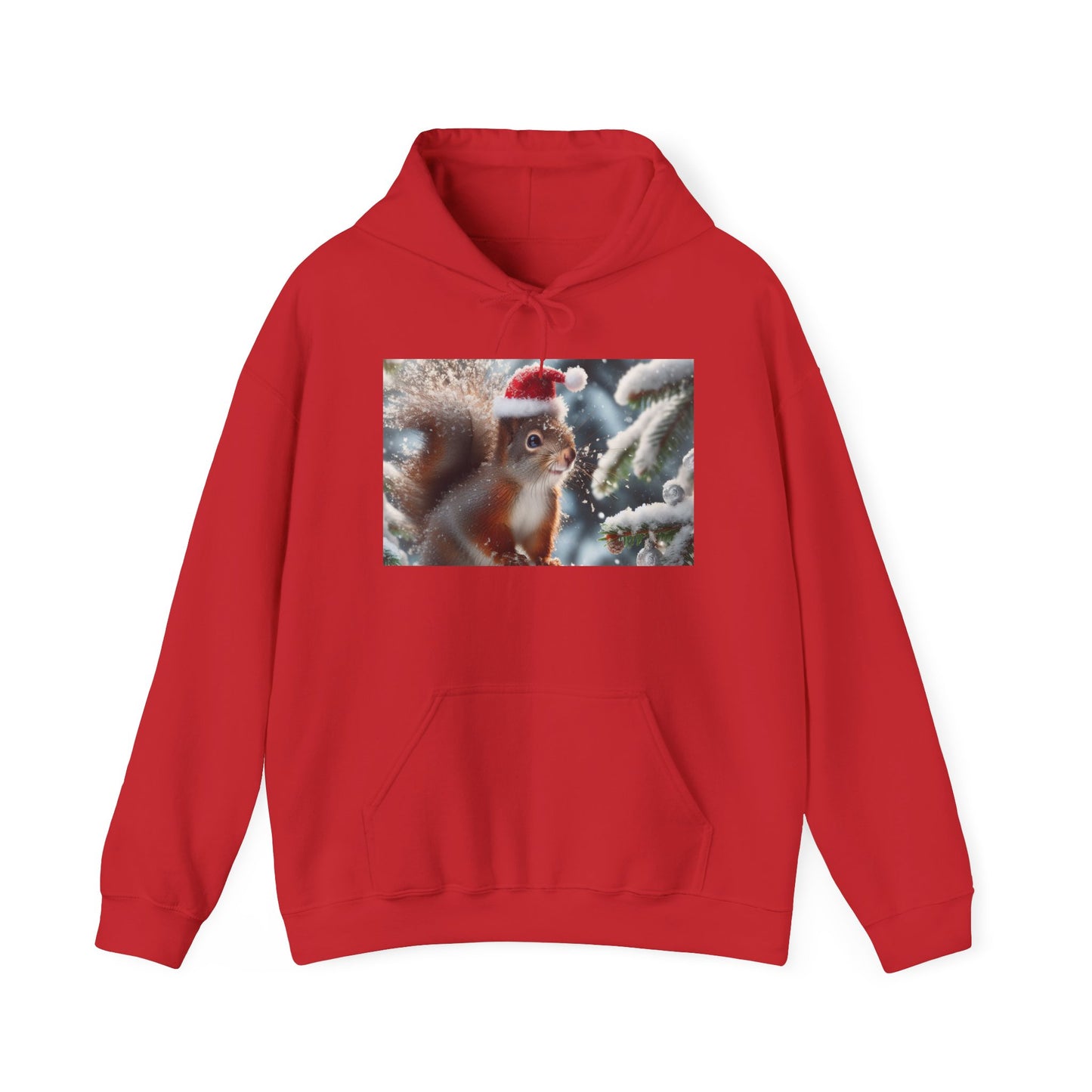 Unisex Heavy Blend™ Hooded Sweatshirt (Santa Squirrel)
