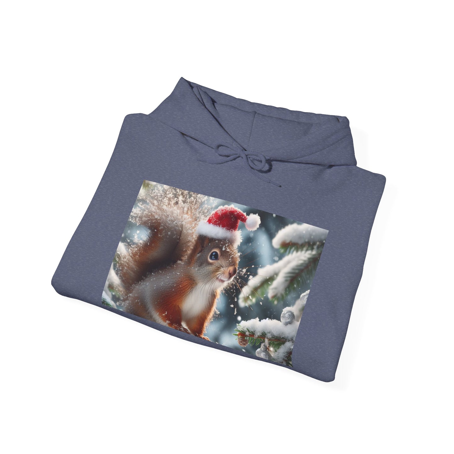 Unisex Heavy Blend™ Hooded Sweatshirt (Santa Squirrel)