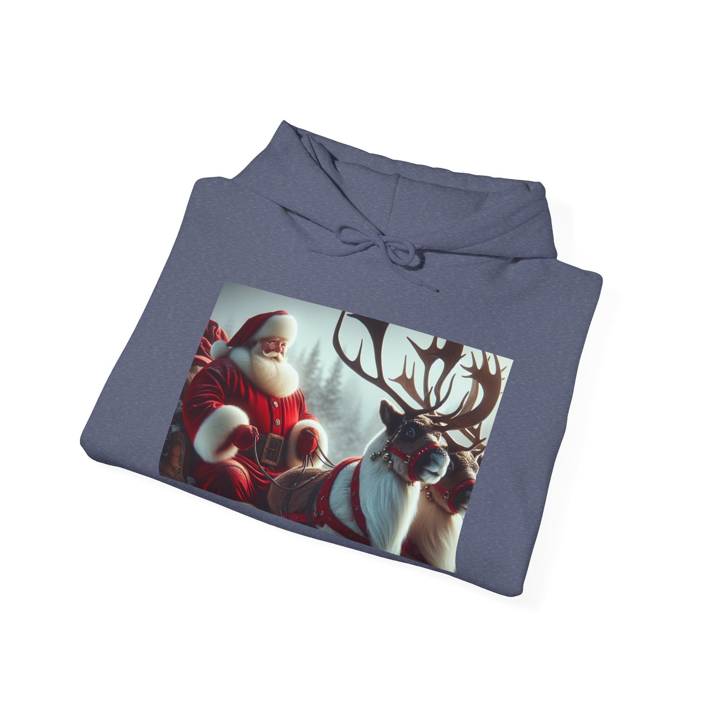 Unisex Heavy Blend™ Hooded Sweatshirt (Santa/Reindeer)