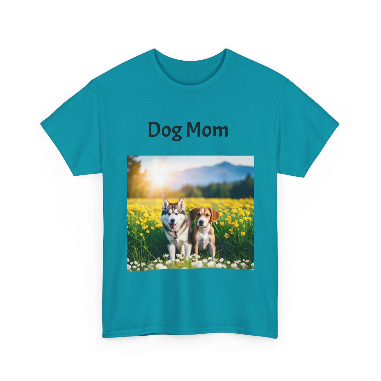Unisex Heavy Cotton Tee (Dog Mom)