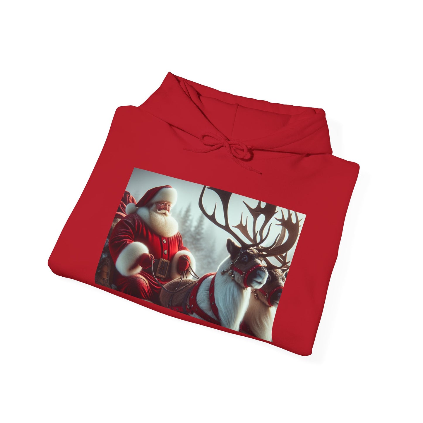 Unisex Heavy Blend™ Hooded Sweatshirt (Santa/Reindeer)
