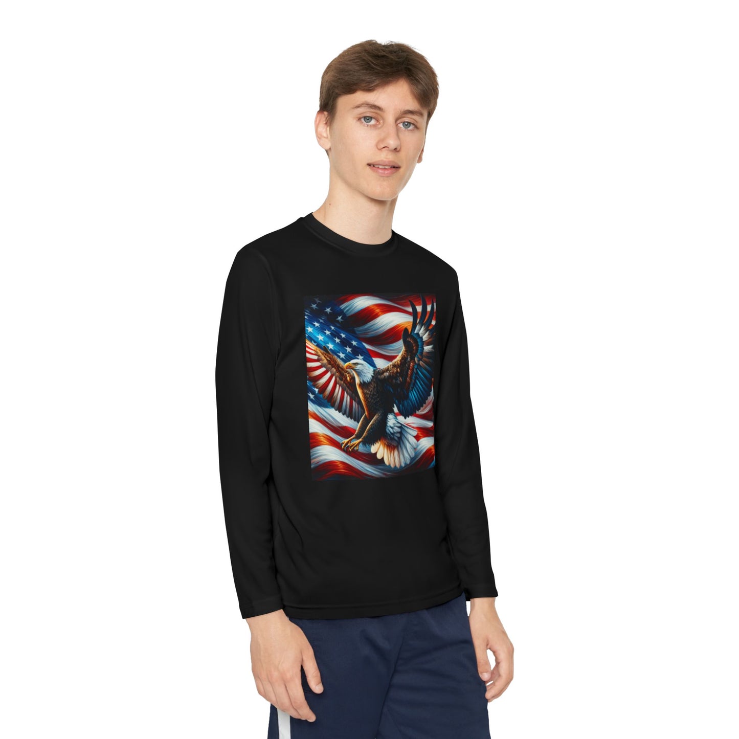 Youth Long Sleeve Competitor Tee (Eagle)