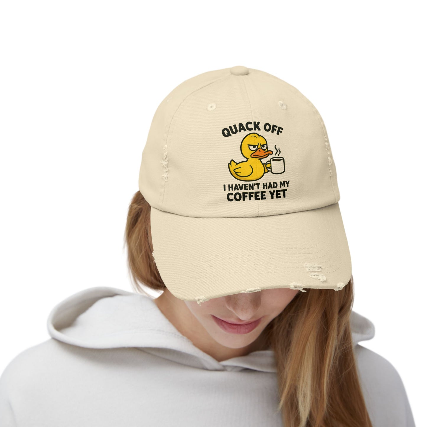 Quack Off Coffee Cap – Funny Unisex Baseball Hat