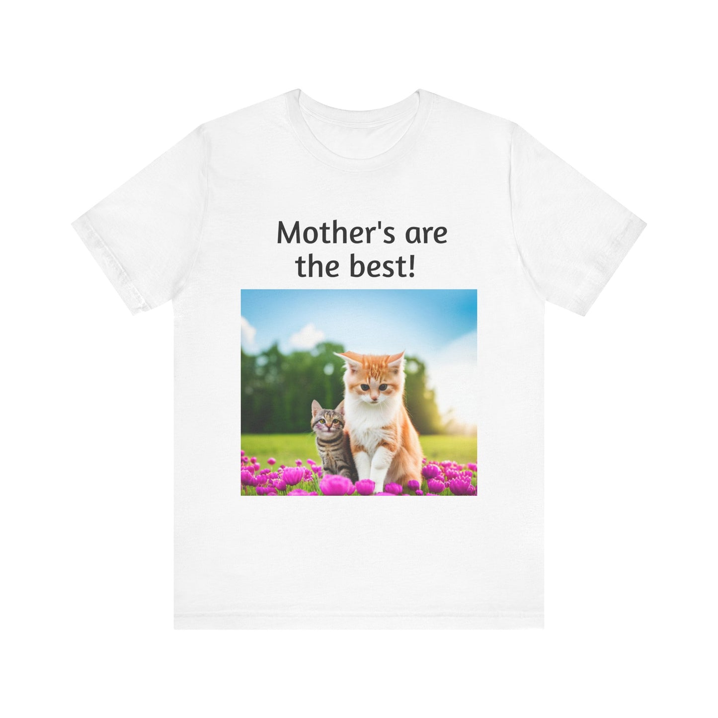 Unisex Jersey Short Sleeve Tee (Mother Cat/kitten)