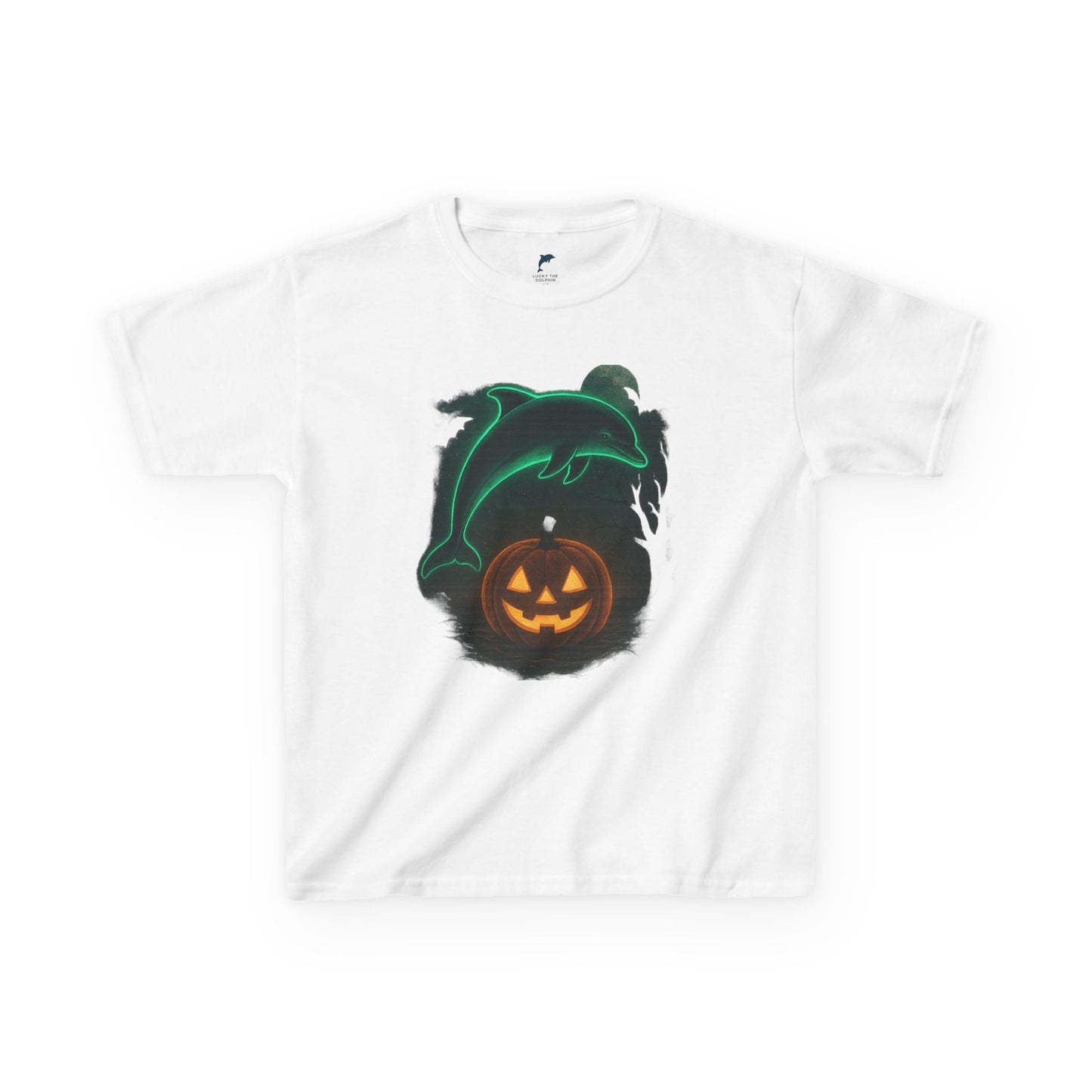 🎃👻 Lucky the Dolphin Halloween T-Shirt for kids 👻🎃