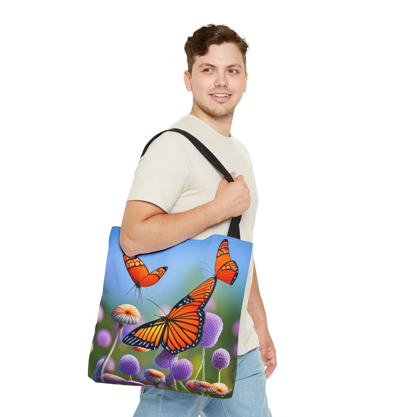Tote Bag (AOP) (Butterflies)
