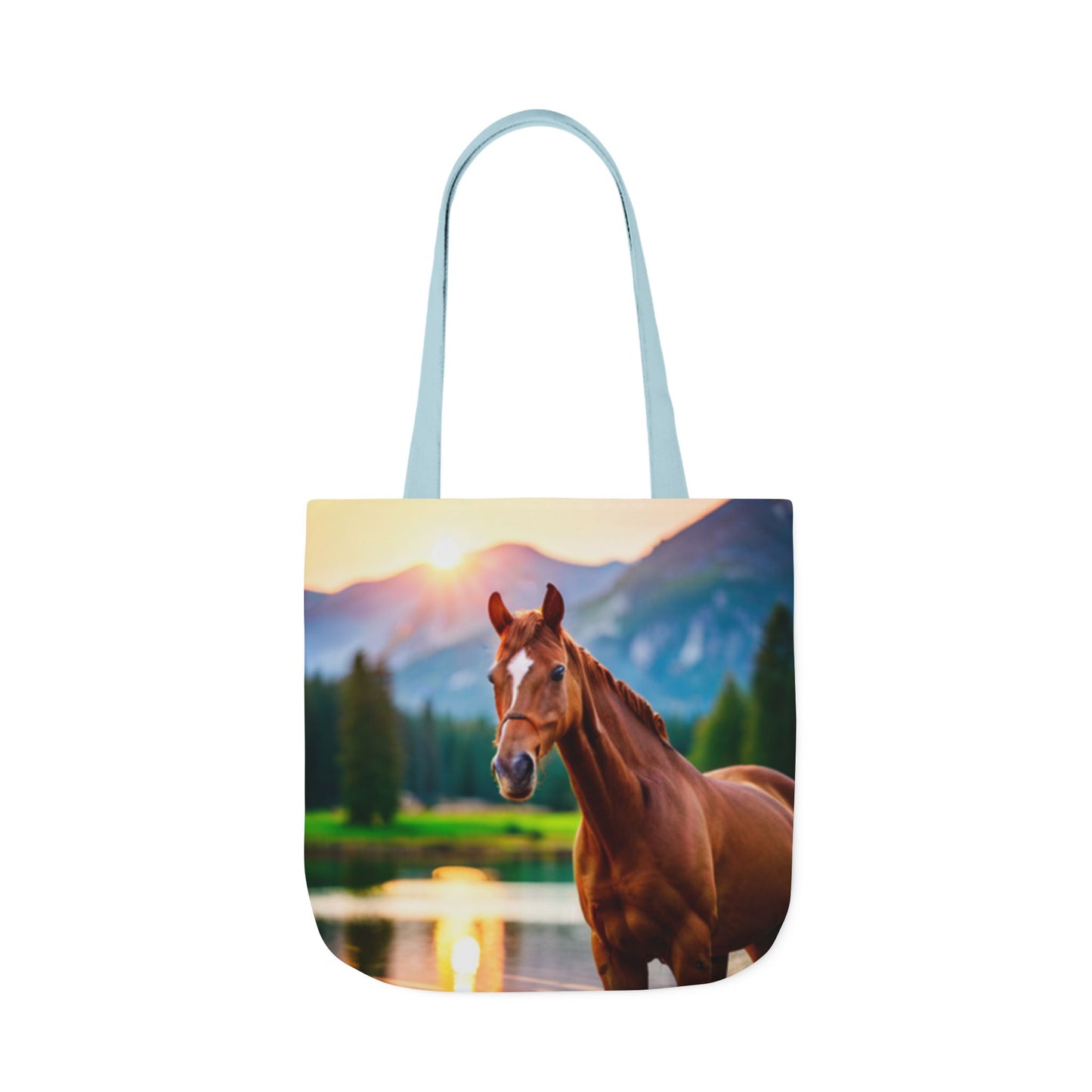 Canvas Tote Bag, 5-Color Straps (Horse)