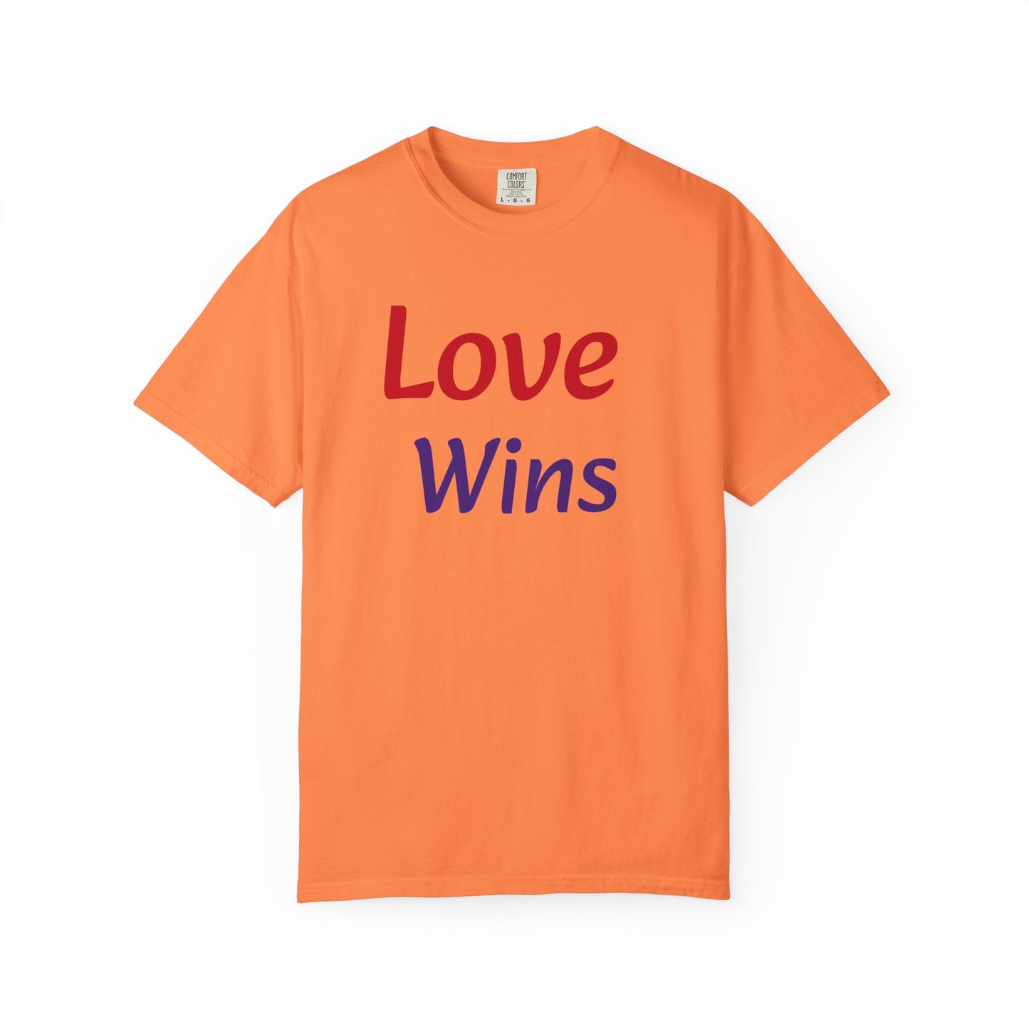 Unisex Garment-Dyed T-shirt (Love Wins)