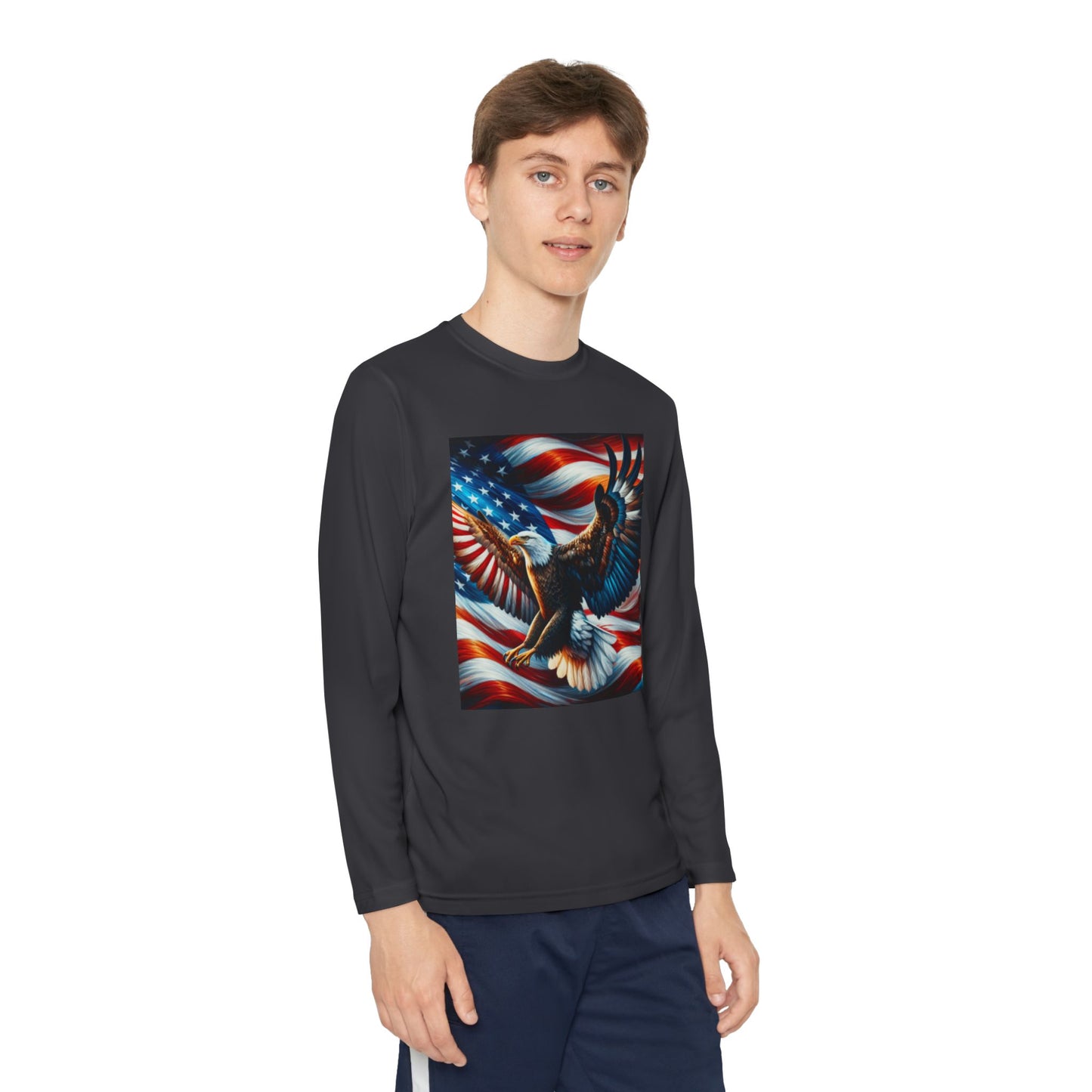 Youth Long Sleeve Competitor Tee (Eagle)