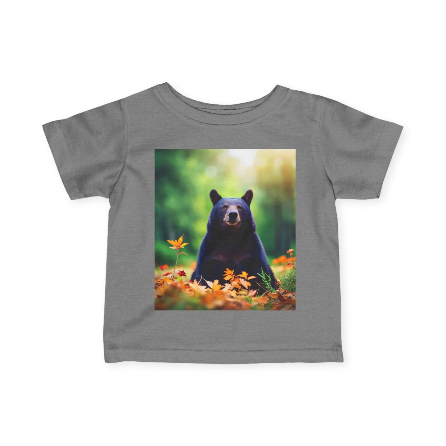 Infant Fine Jersey Tee (Black Bear)
