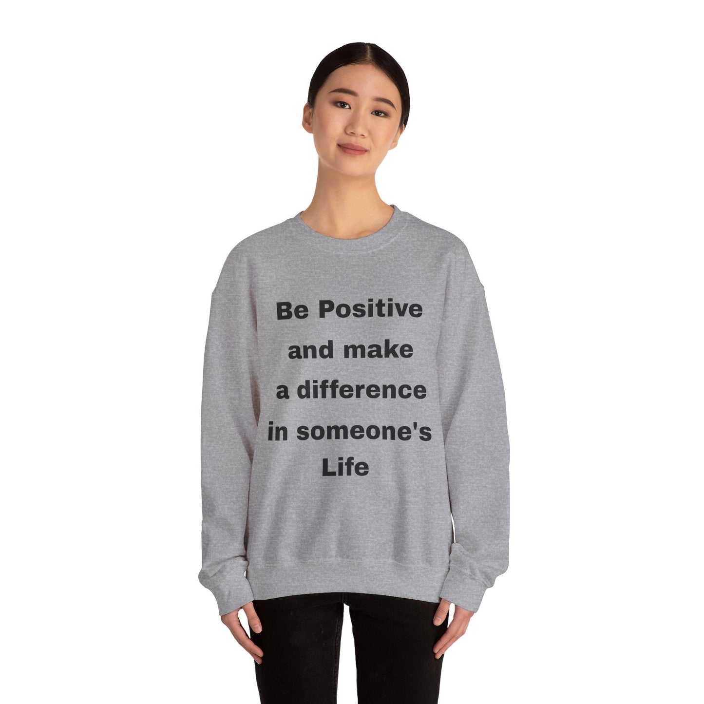 Unisex Heavy Blend™ Crewneck Sweatshirt (Be Positive)