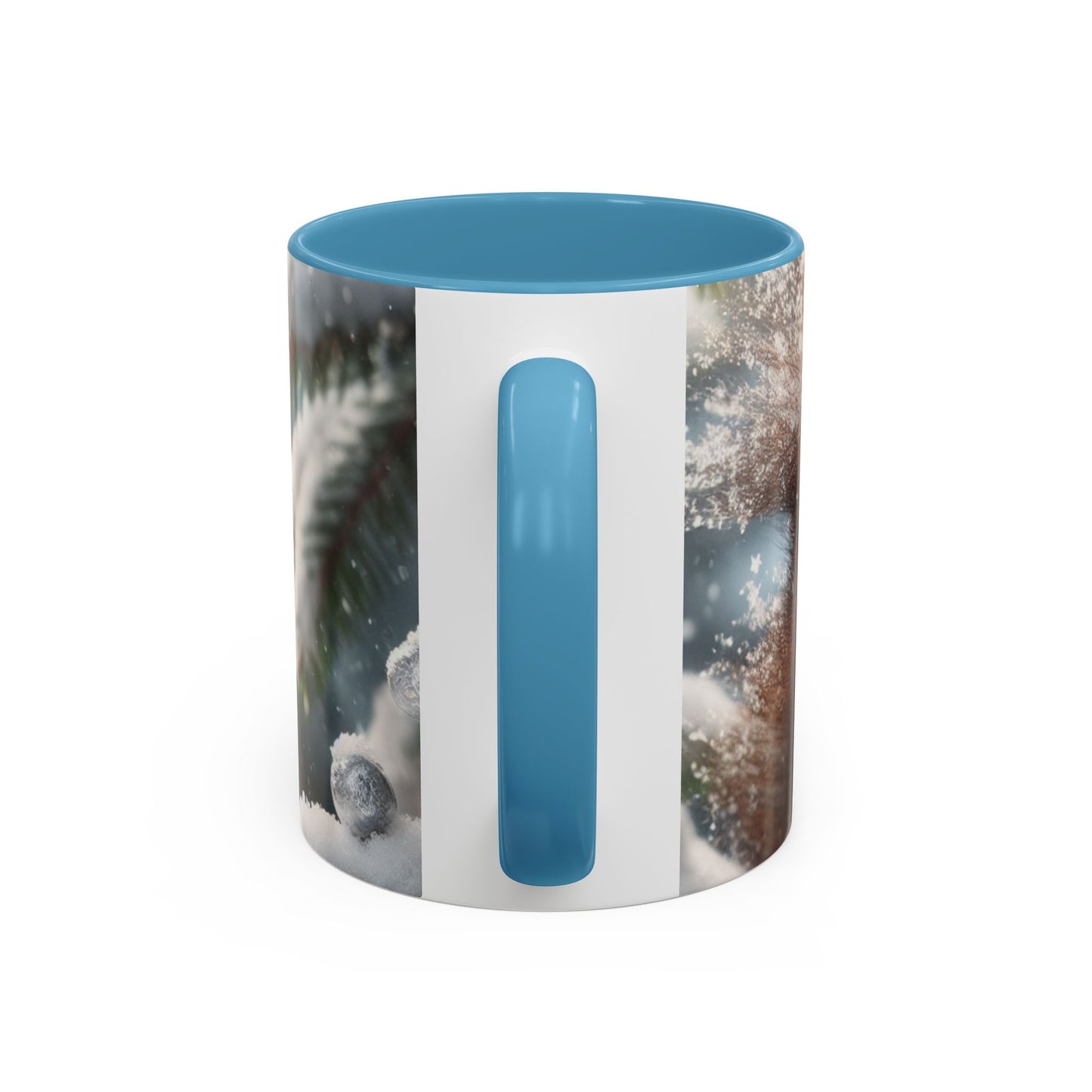 Accent Coffee Mug (11, 15oz) (Santa Squirrel)