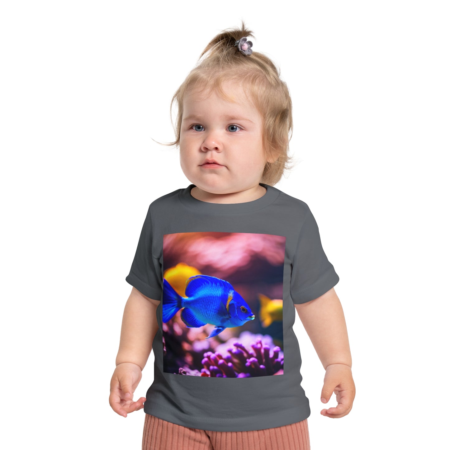 Baby Short Sleeve T-Shirt (Blue Fish)
