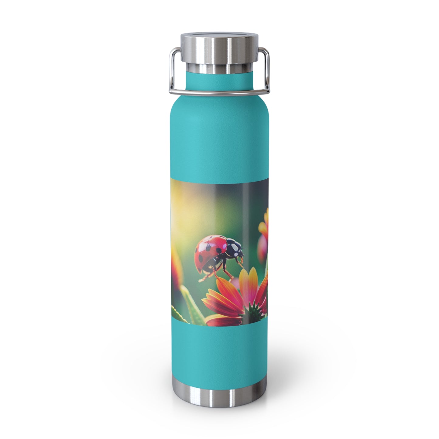 Copper Vacuum Insulated Bottle, 22oz (Lady Bug)