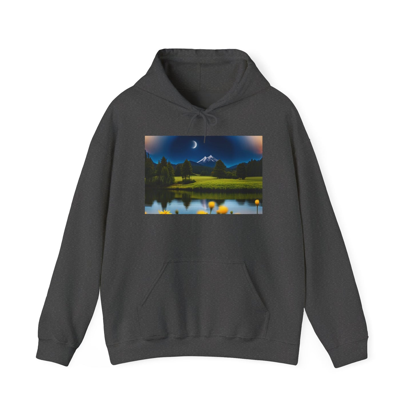 Unisex Heavy Blend™ Hooded Sweatshirt (Moon and Stars)