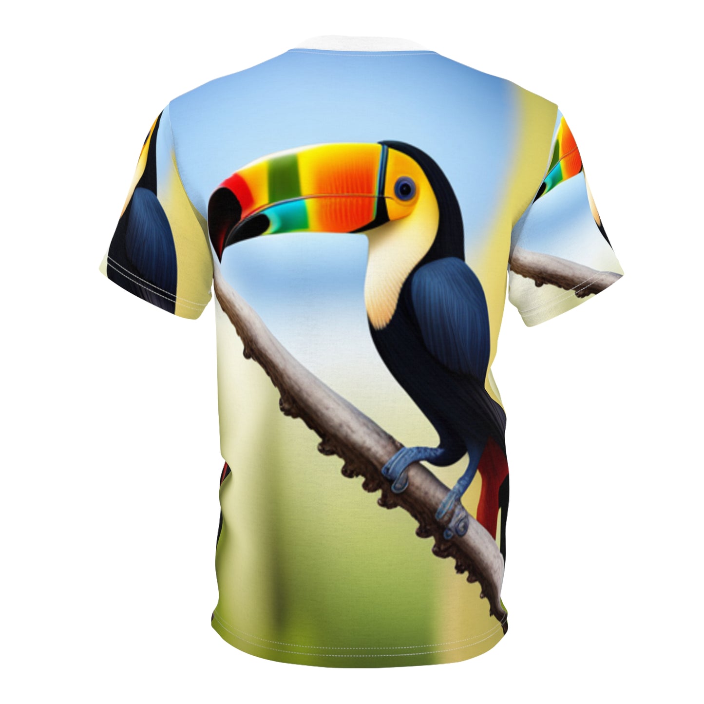 Unisex Cut & Sew Tee (AOP) (Toucan)