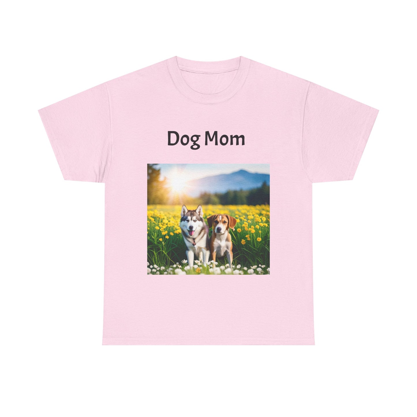 Unisex Heavy Cotton Tee (Dog Mom)