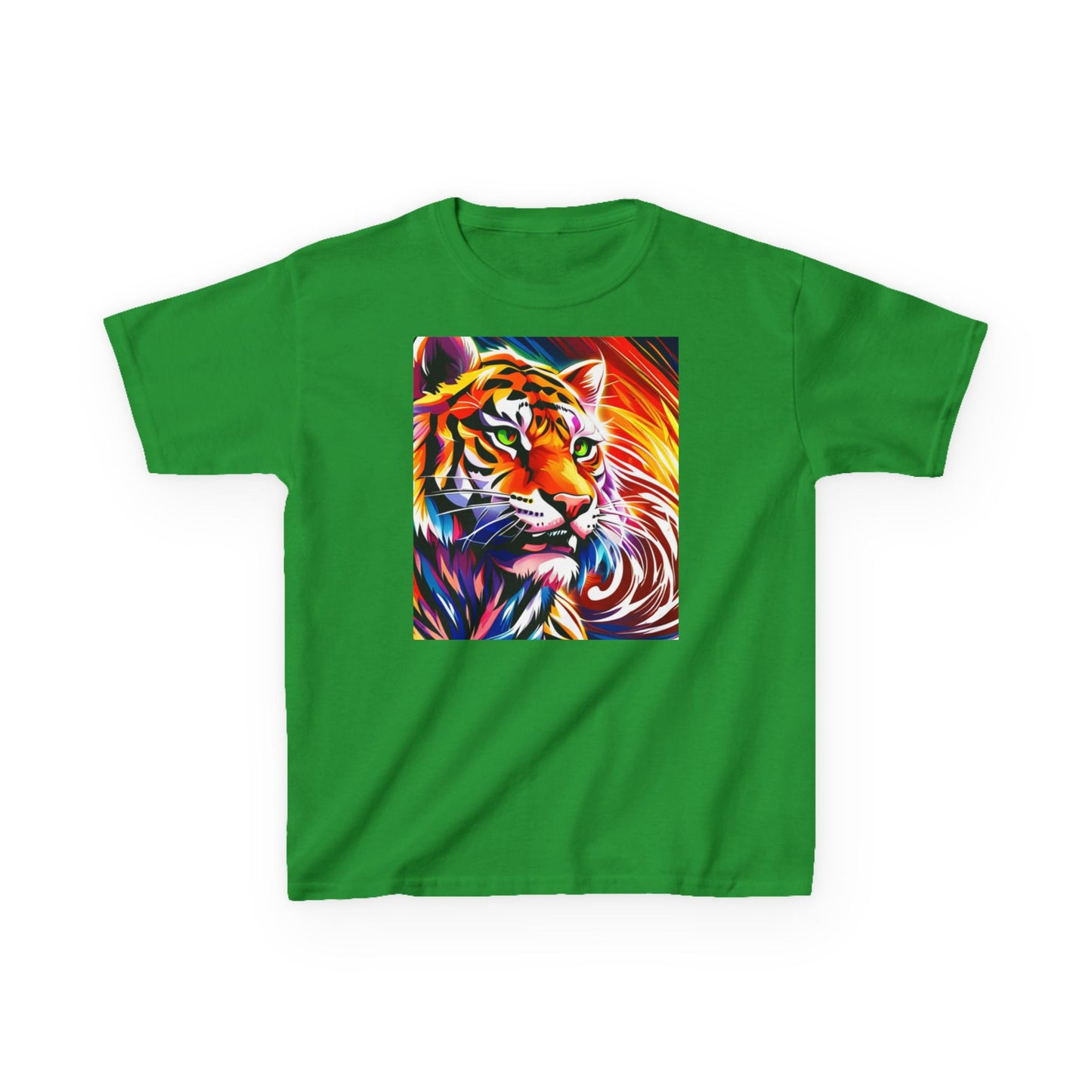 Kids Heavy Cotton™ Tee (Tiger Colorful)