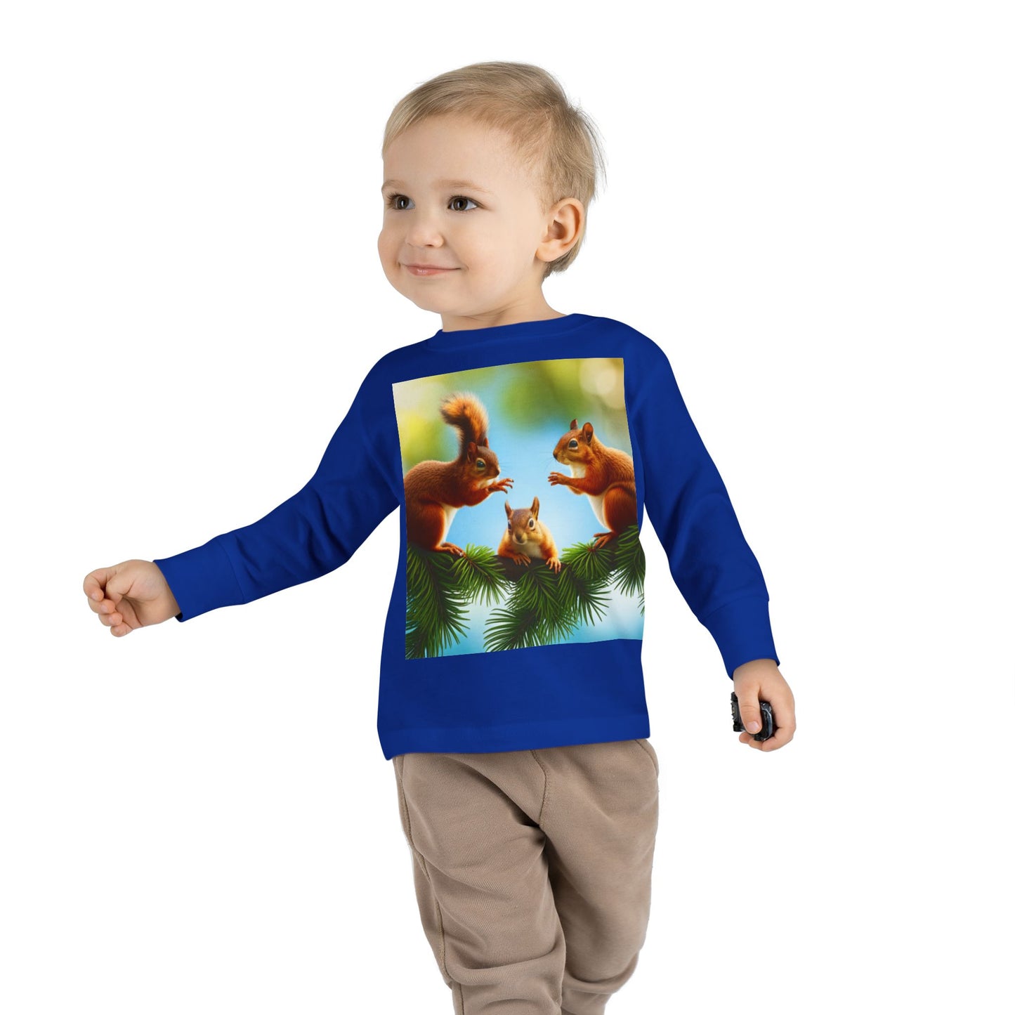 Toddler Long Sleeve Tee (Squirrels)