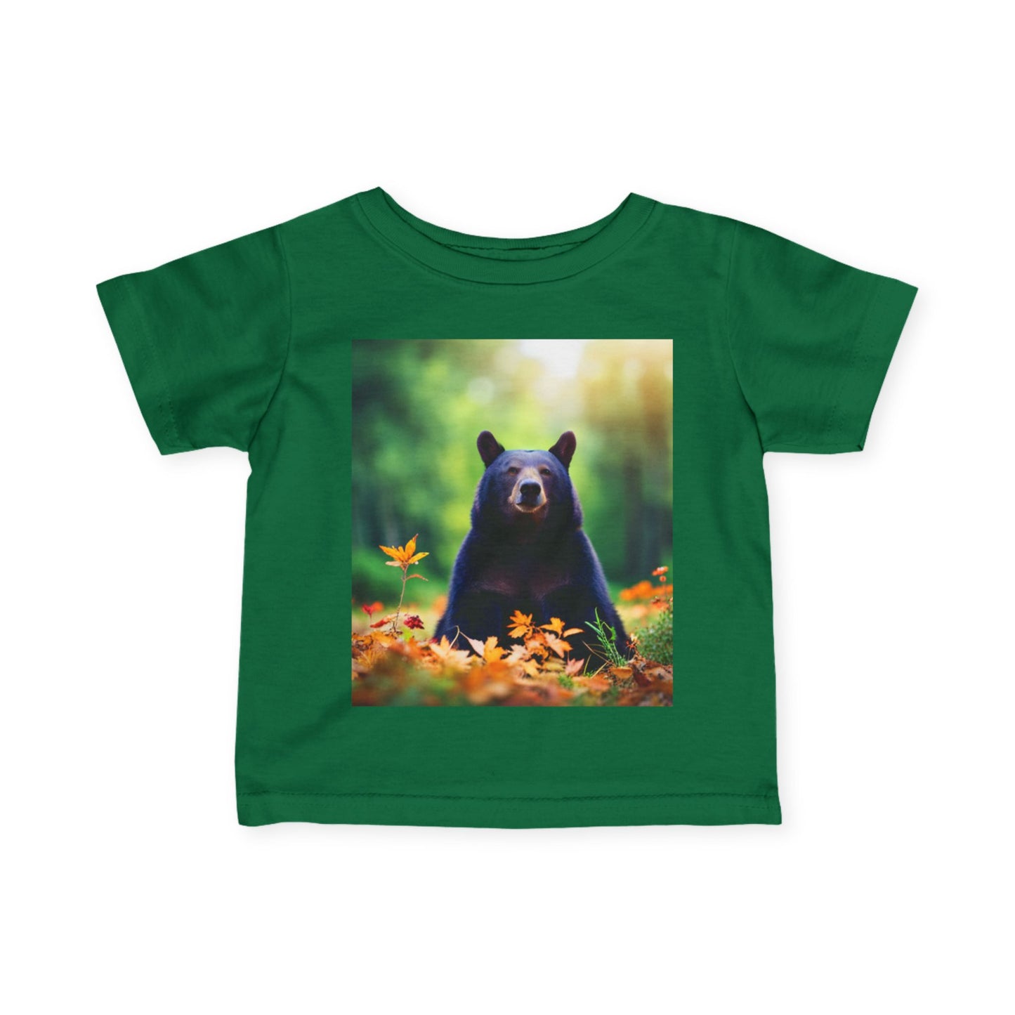 Infant Fine Jersey Tee (Black Bear)
