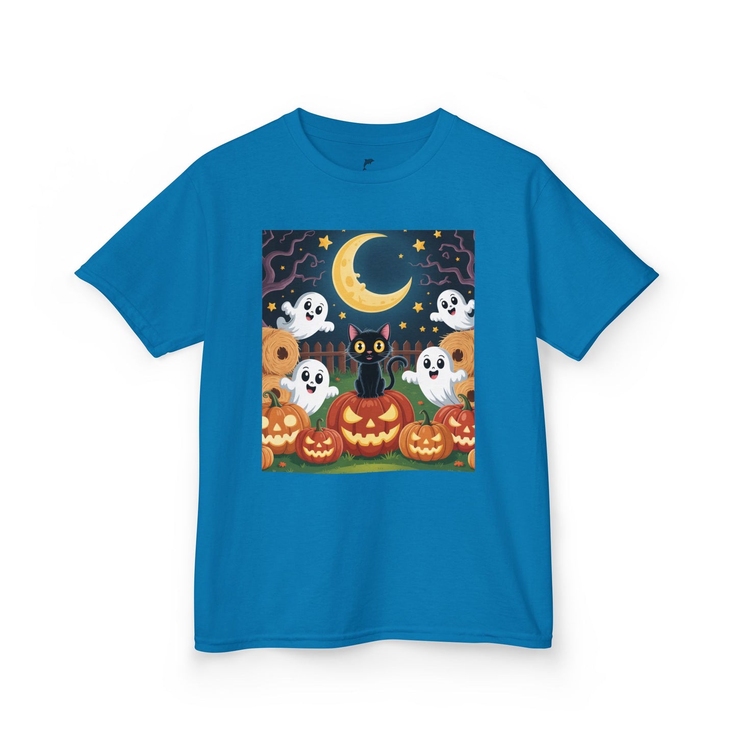 Halloween Cat & Pumpkins T-shirt for kids 🐱🎃👻🕸️