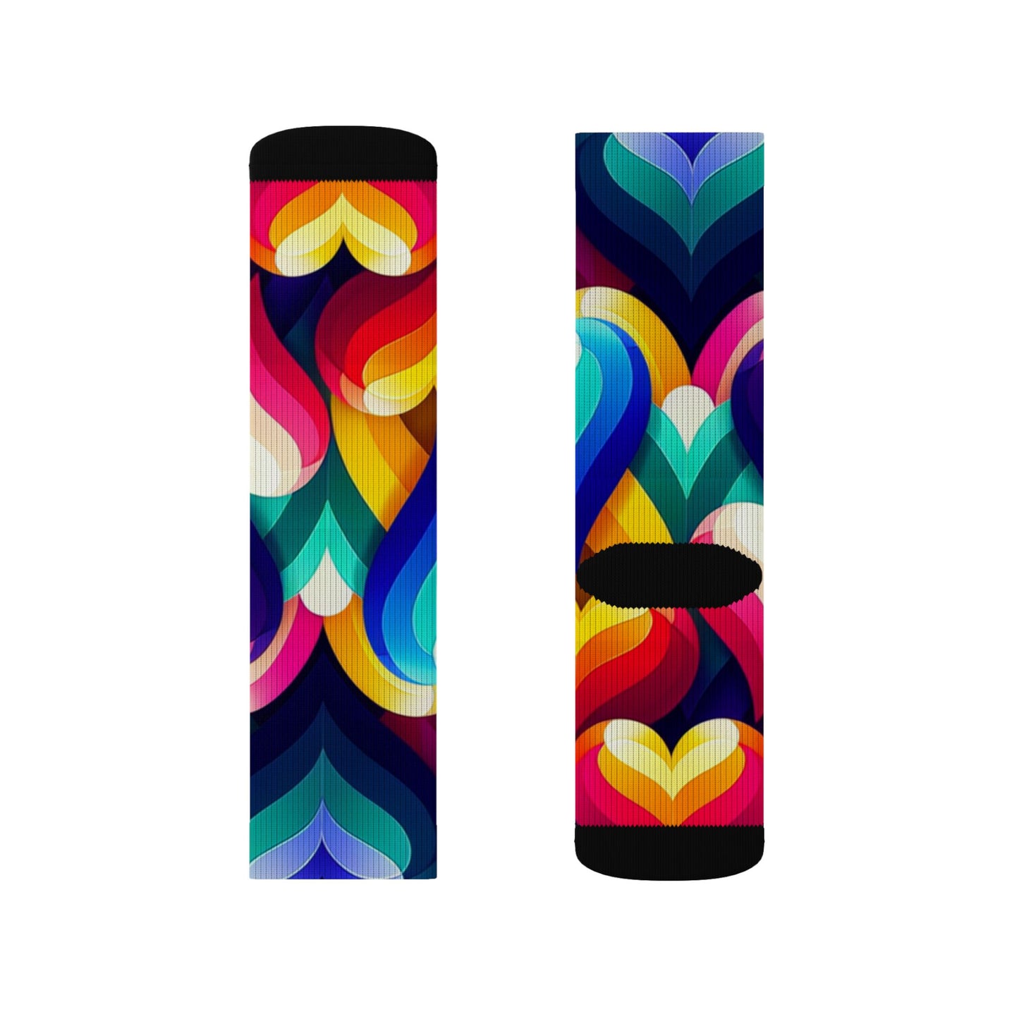 Sublimation Socks (Colorful Hearts)