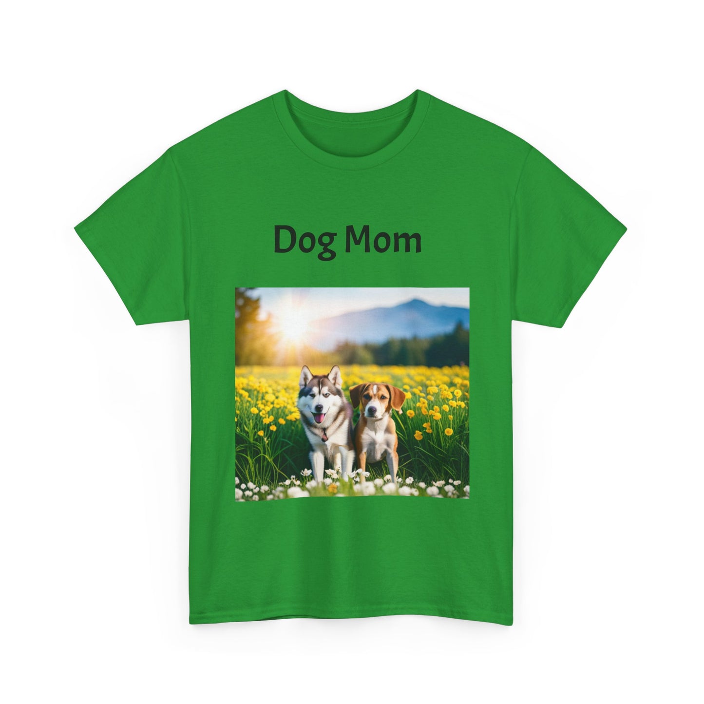 Unisex Heavy Cotton Tee (Dog Mom)