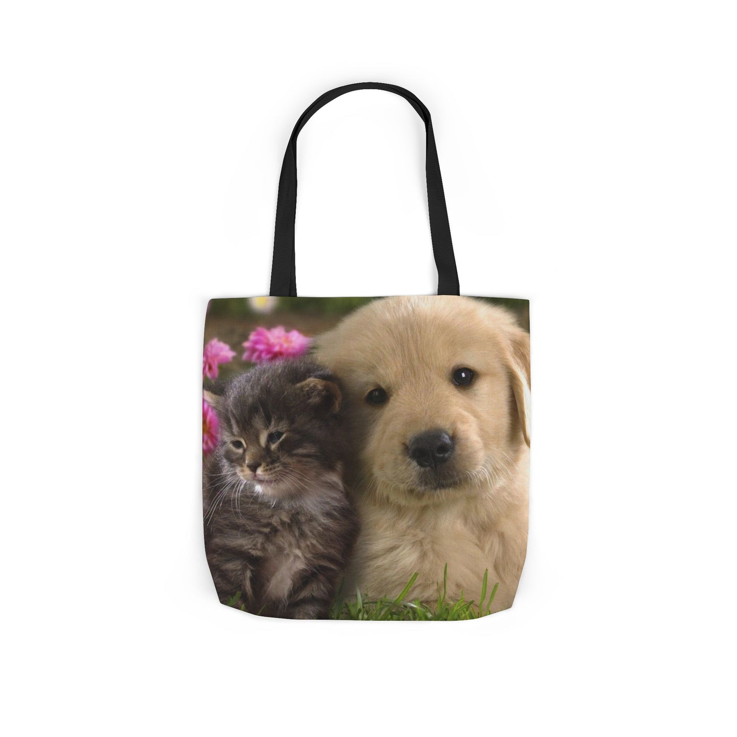 Canvas Tote Bag, 5-Color Straps (Dog/Cat)