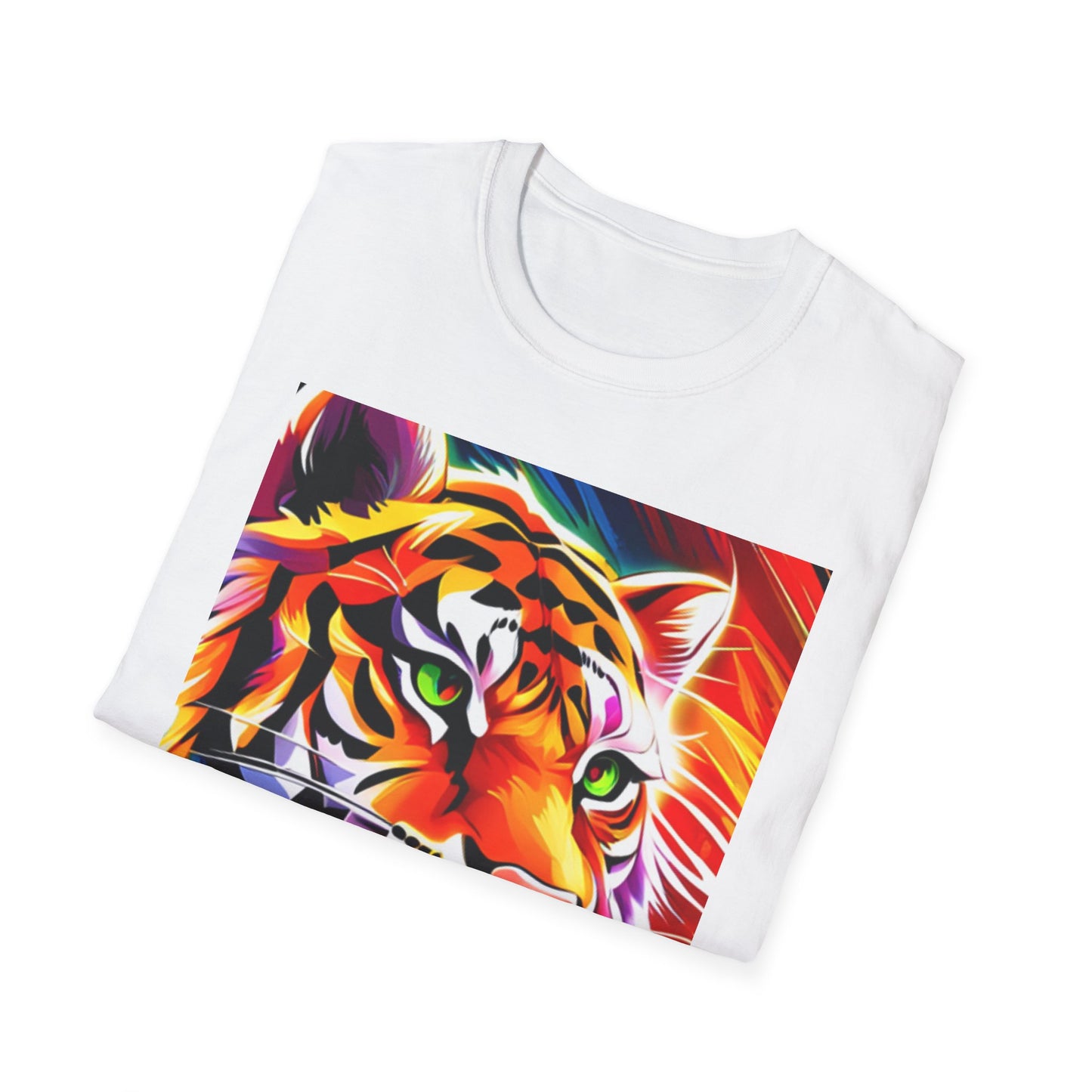 Unisex Softstyle T-Shirt (Tiger Colorful)