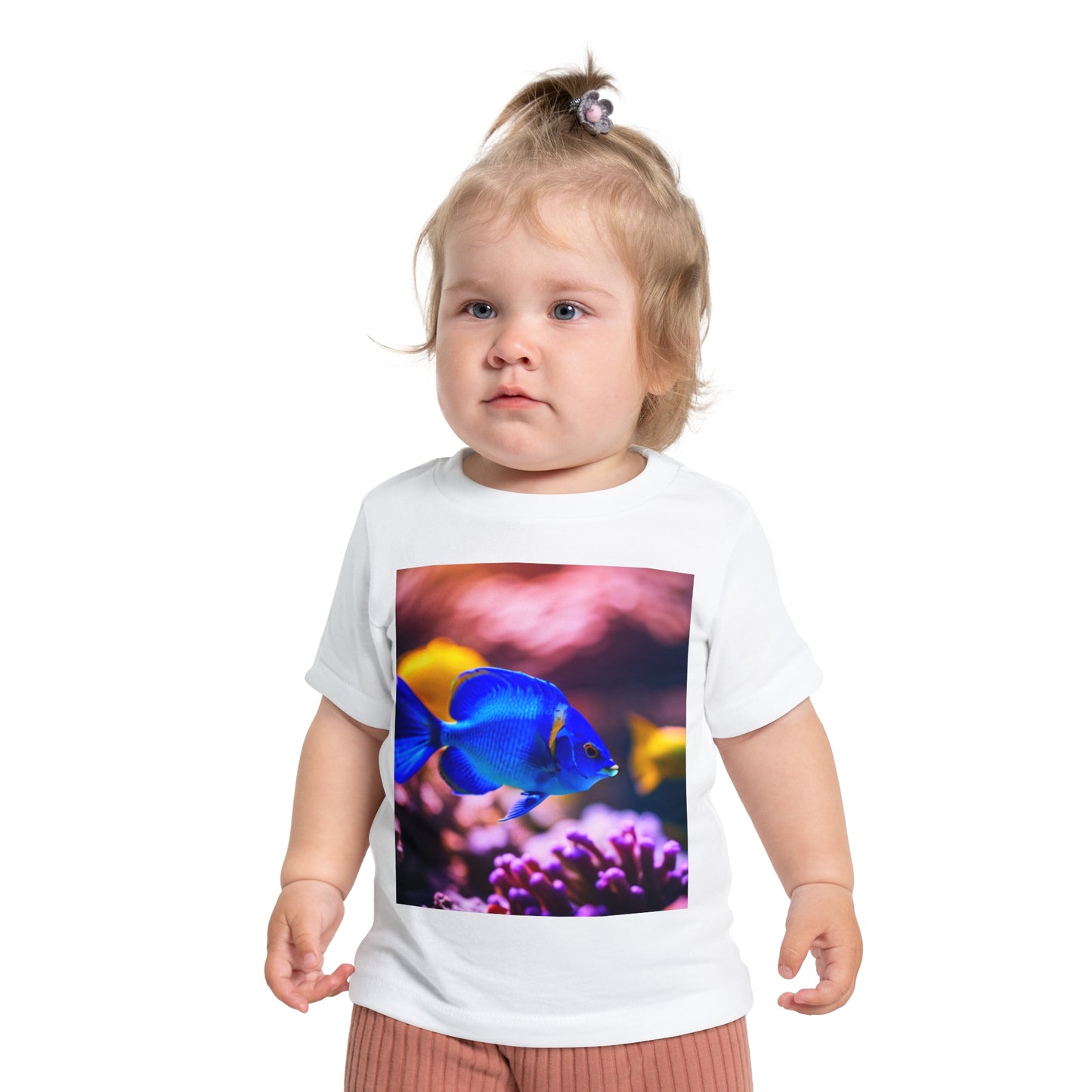 Baby Short Sleeve T-Shirt (Blue Fish)