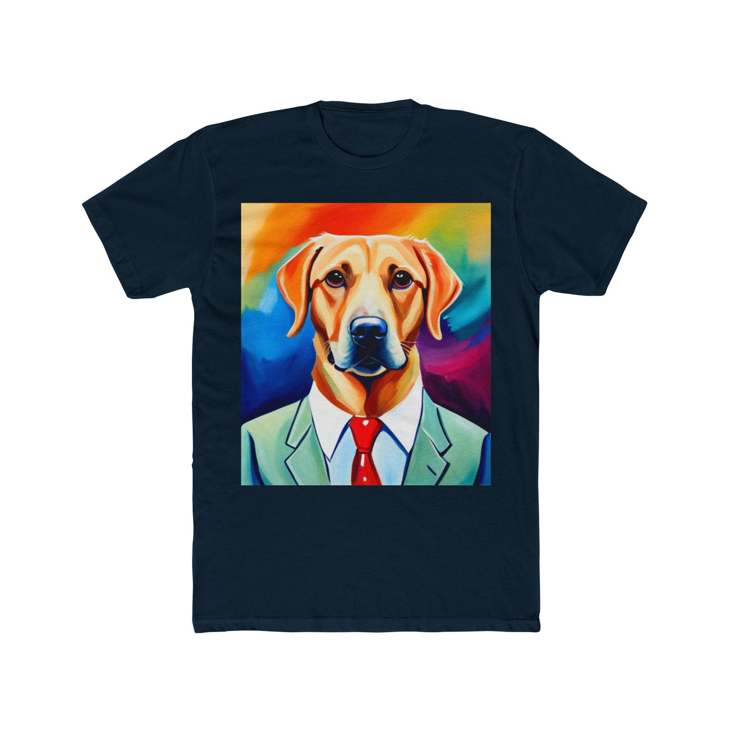 Unisex Cotton Crew Tee (Art Dog)