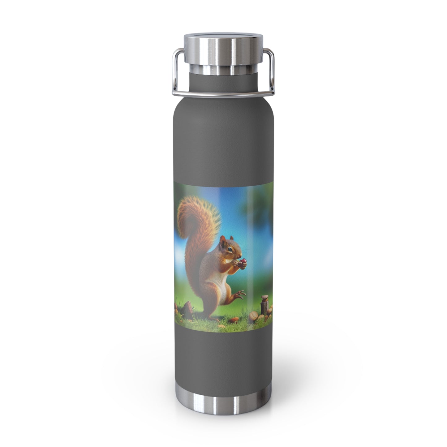 Copper Vacuum Insulated Bottle, 22oz (Squirrel)
