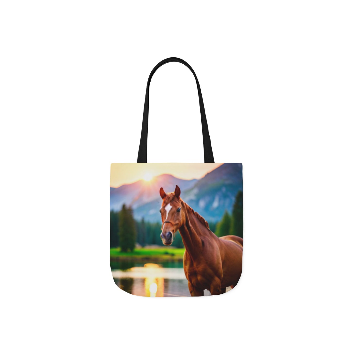 Canvas Tote Bag, 5-Color Straps (Horse)
