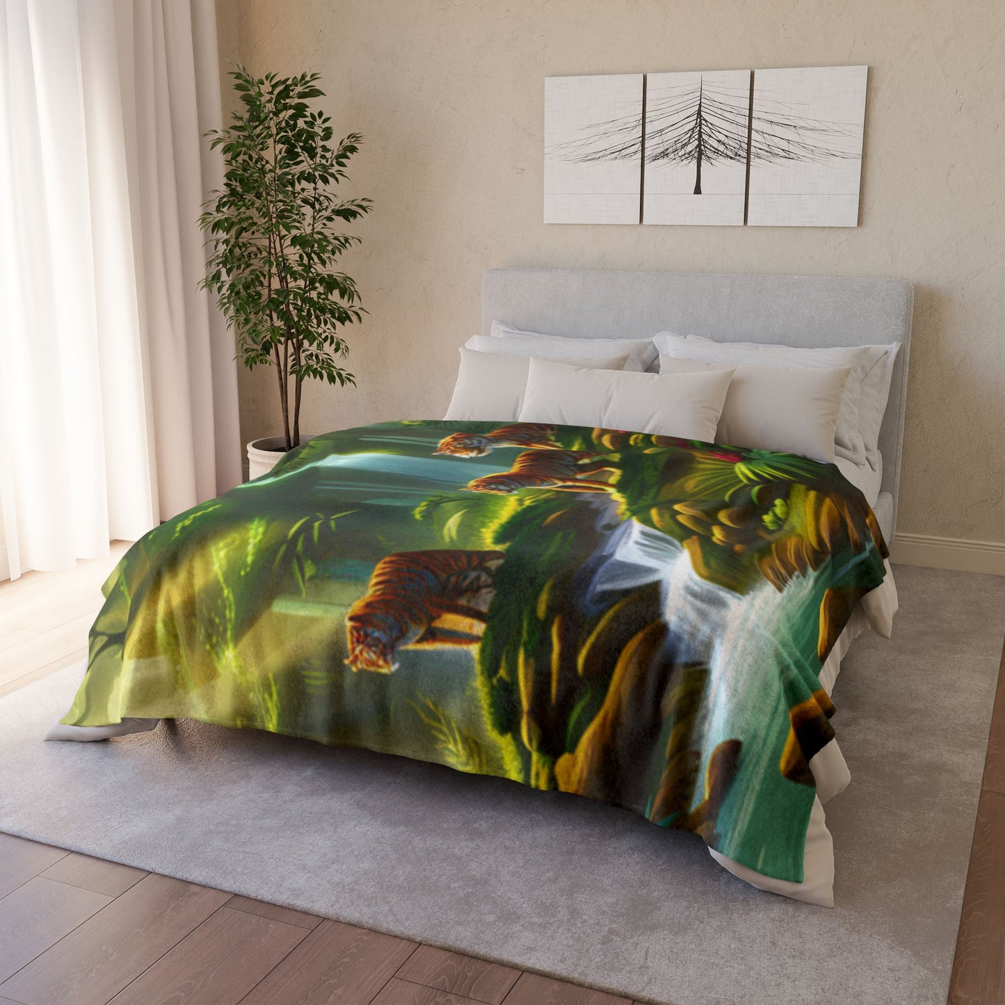 Soft Polyester Blanket (Tiger)
