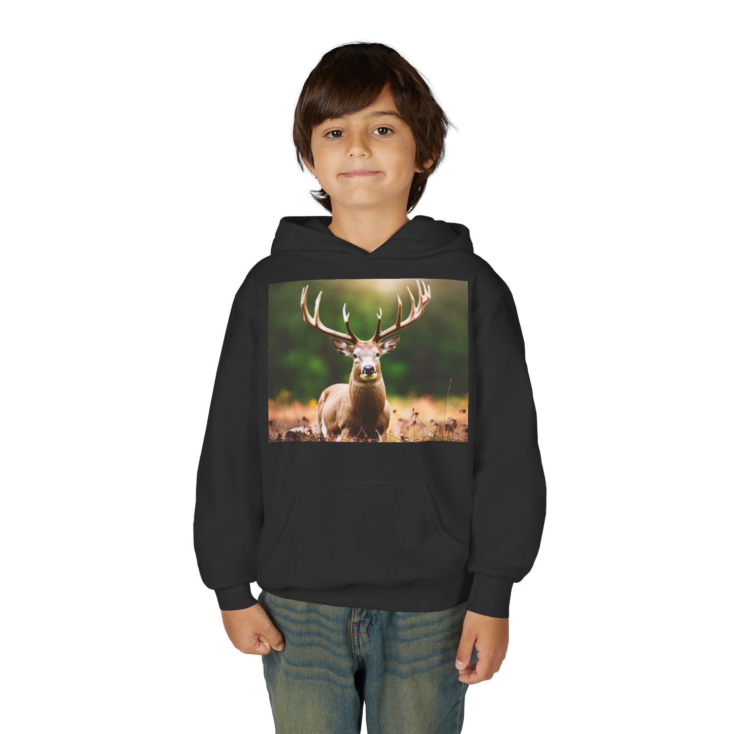 Youth Heavy Blend Hooded Sweatshirt (Deer)