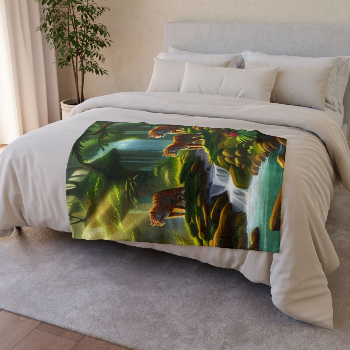 Soft Polyester Blanket (Tiger)