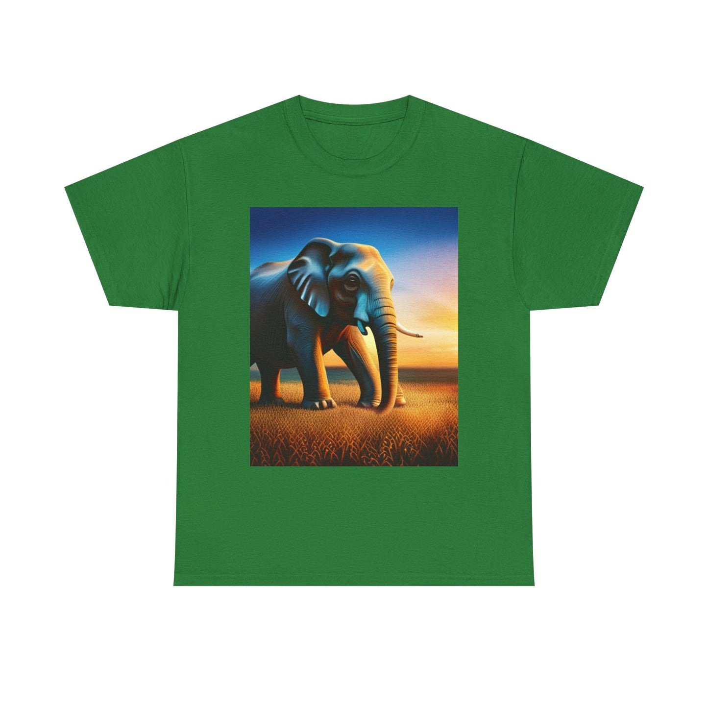 Unisex Heavy Cotton Tee (Elephant)