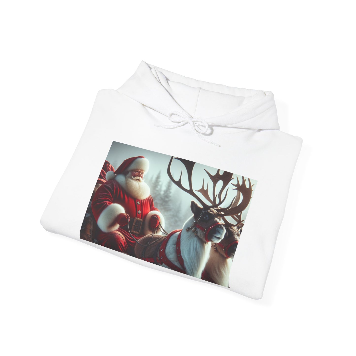 Unisex Heavy Blend™ Hooded Sweatshirt (Santa/Reindeer)