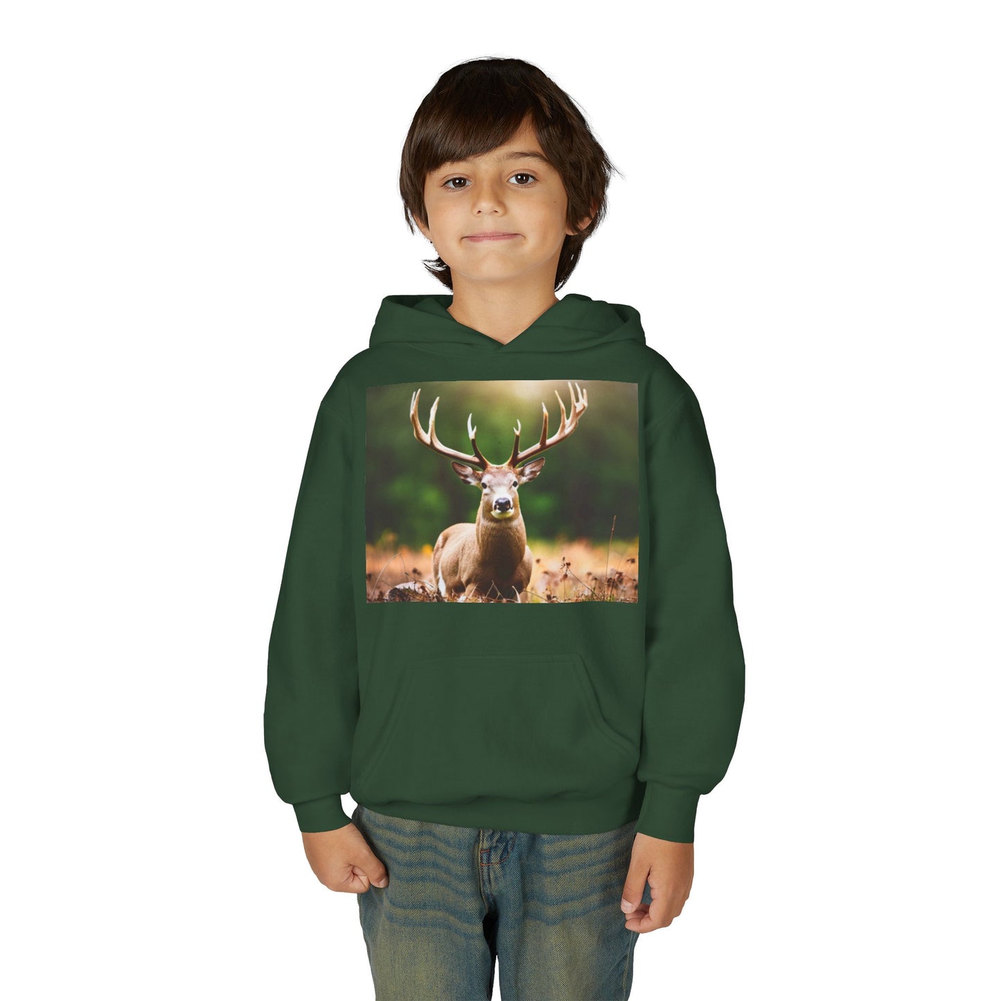 Youth Heavy Blend Hooded Sweatshirt (Deer)