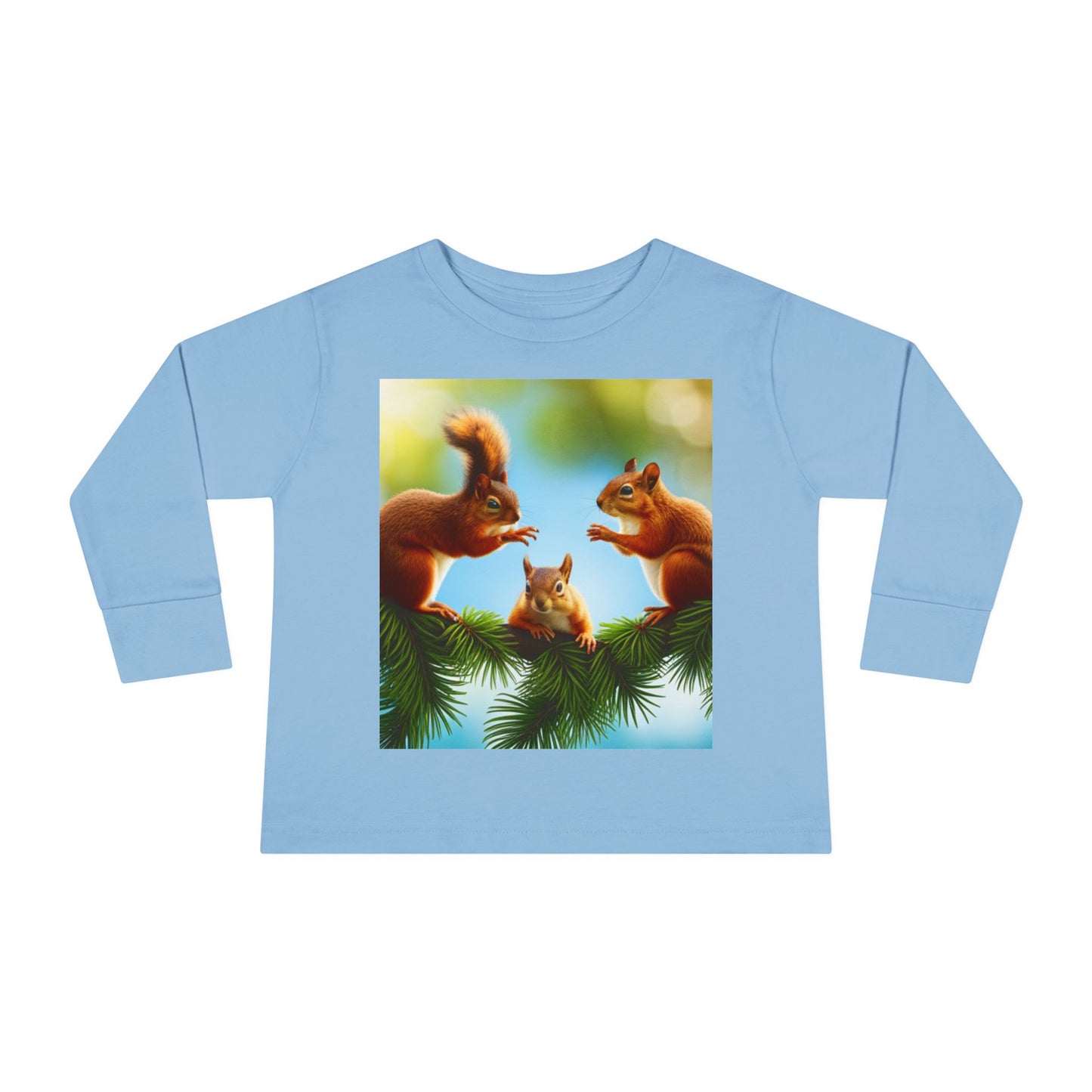 Toddler Long Sleeve Tee (Squirrels)