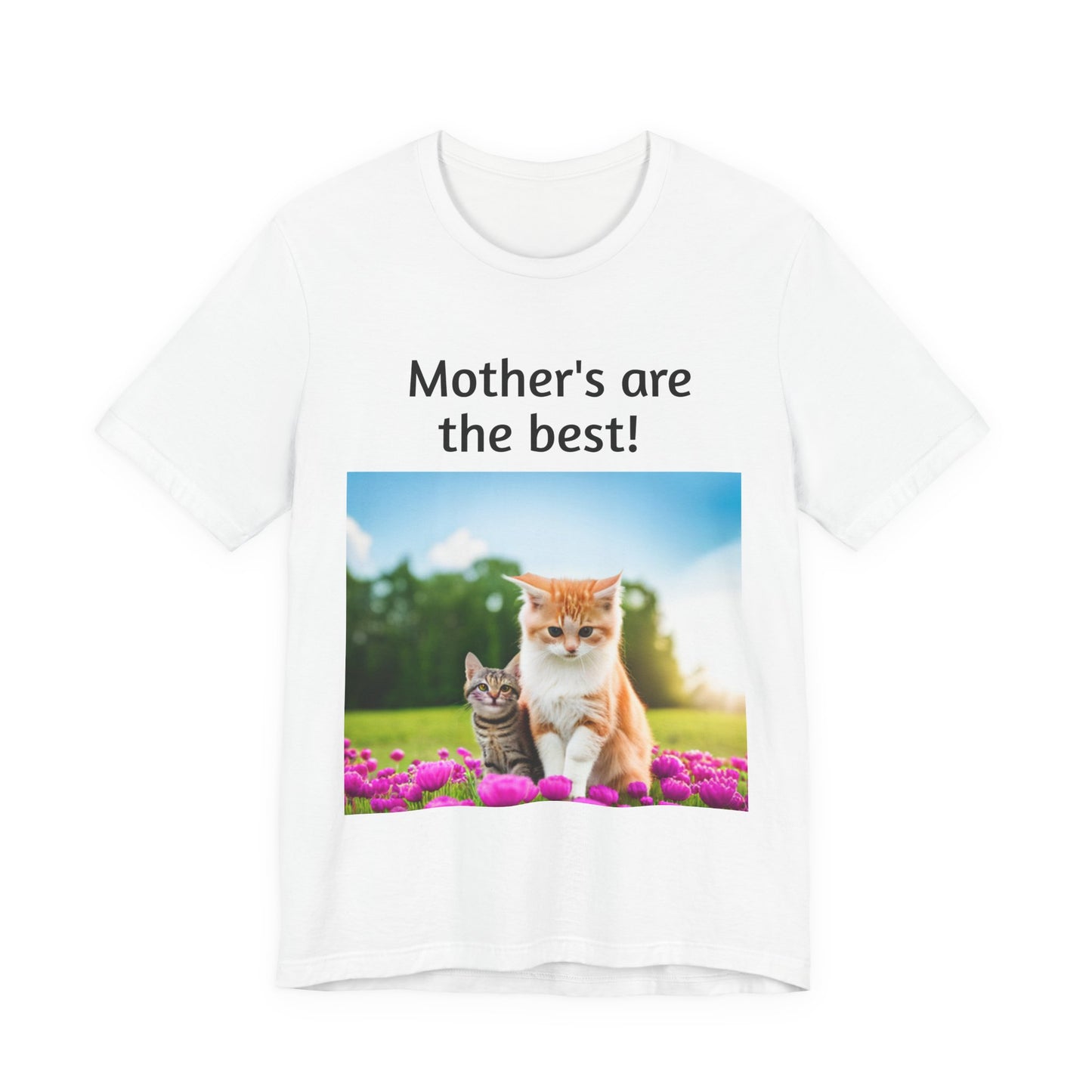 Unisex Jersey Short Sleeve Tee (Mother Cat/kitten)
