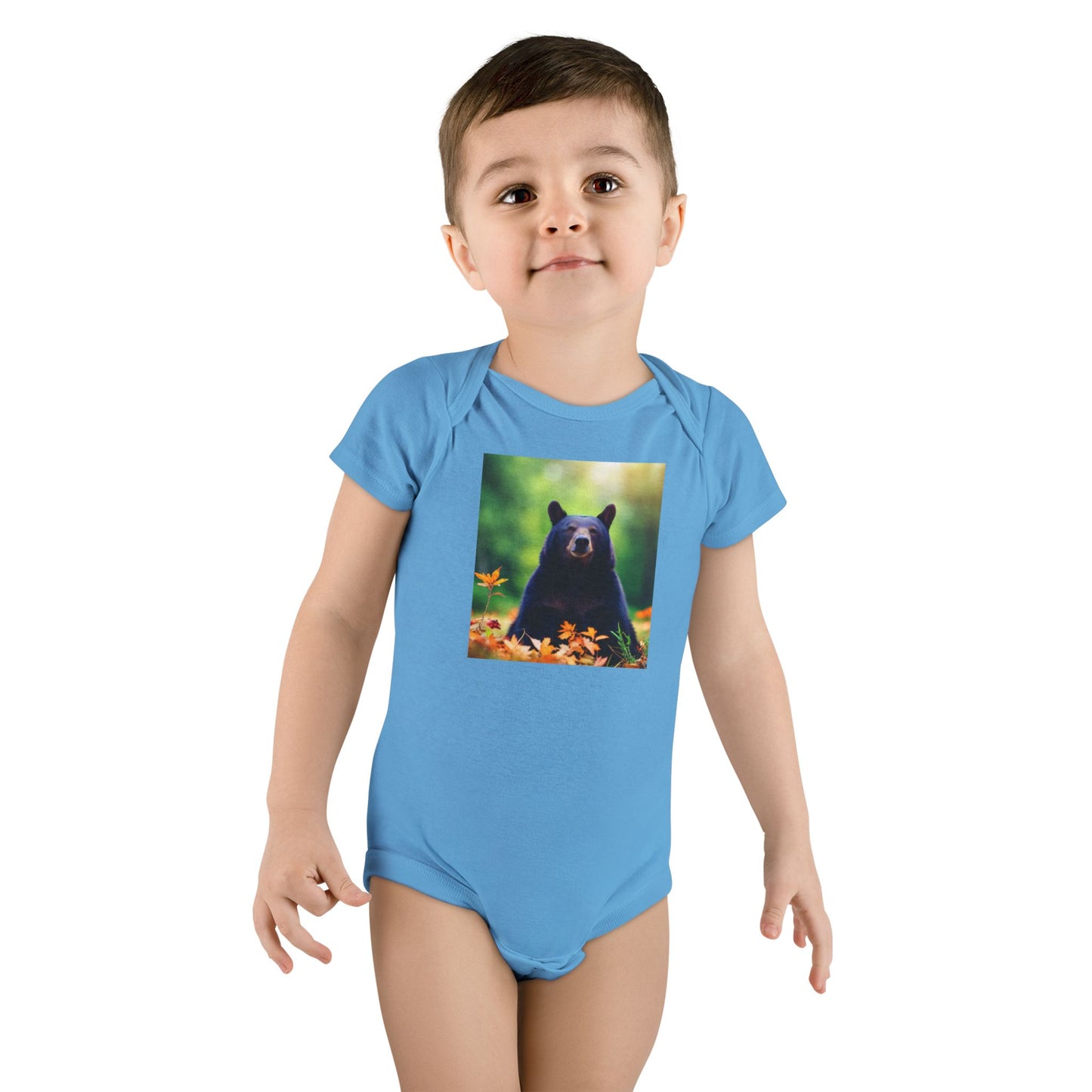 Baby Short Sleeve Onesie® (Black Bear)