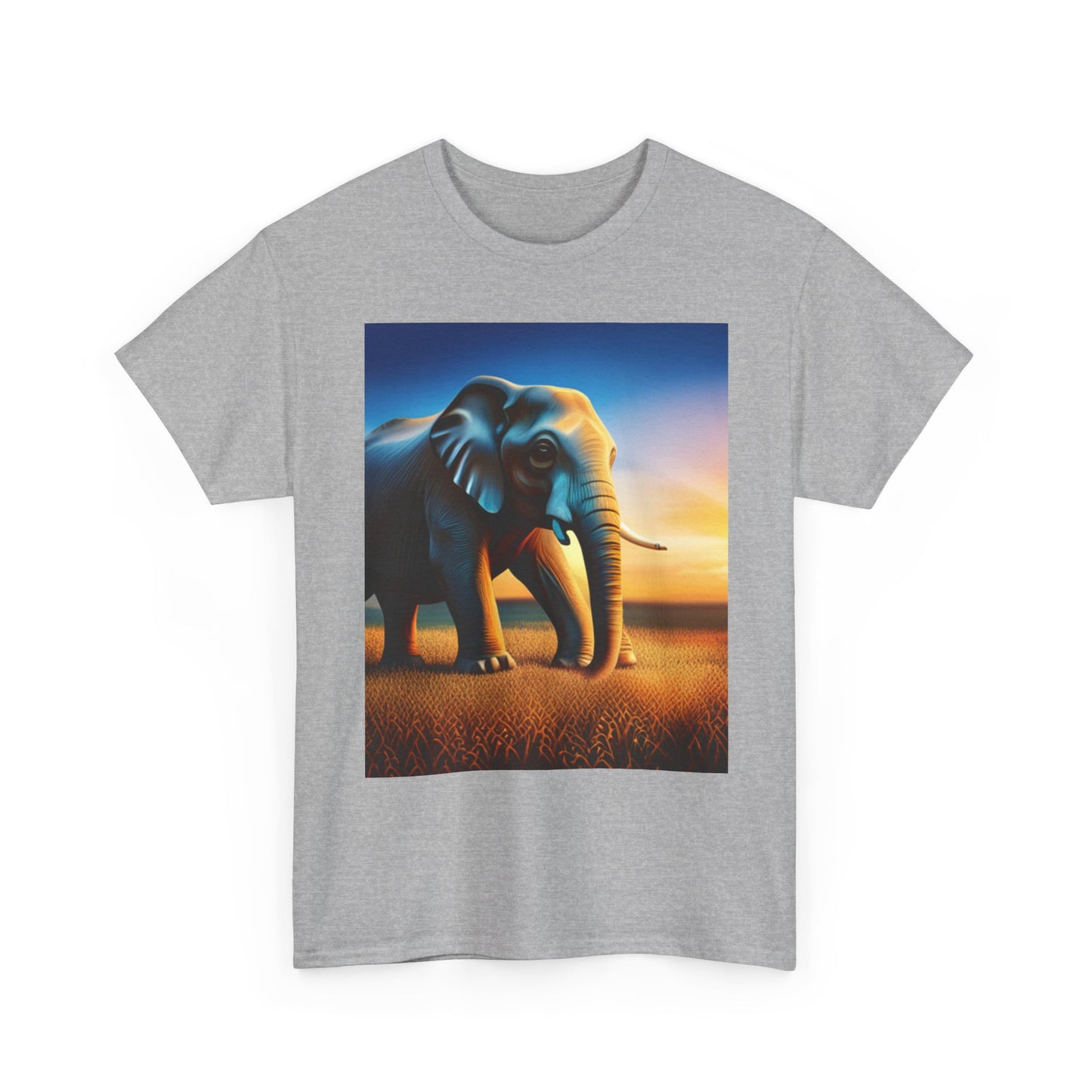 Unisex Heavy Cotton Tee (Elephant)