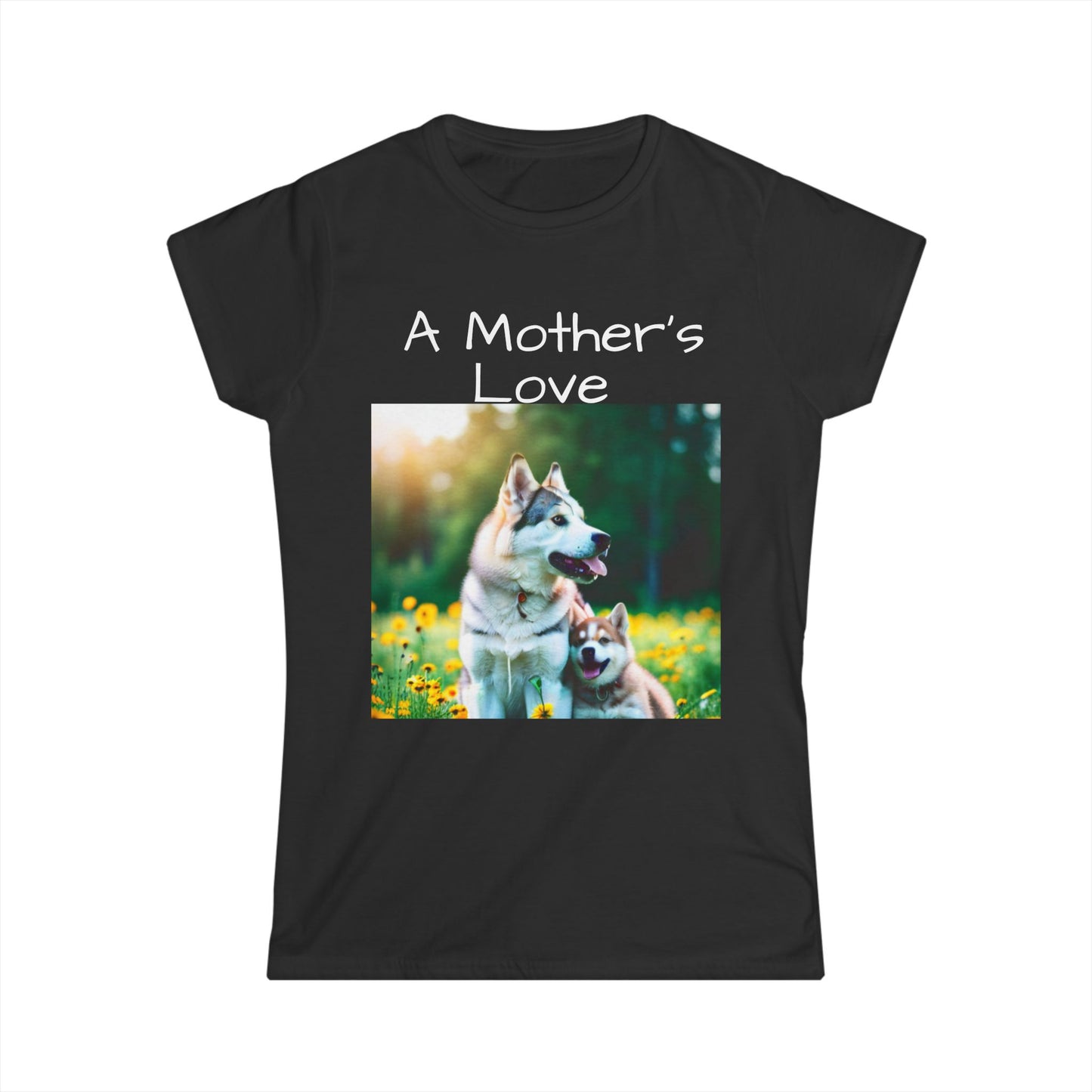 Women's Softstyle Tee (Mother Dog/pup)