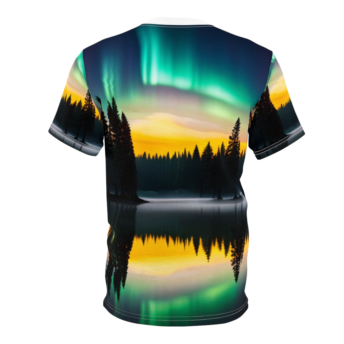 Unisex Cut & Sew Tee (AOP) (Northern Lights)