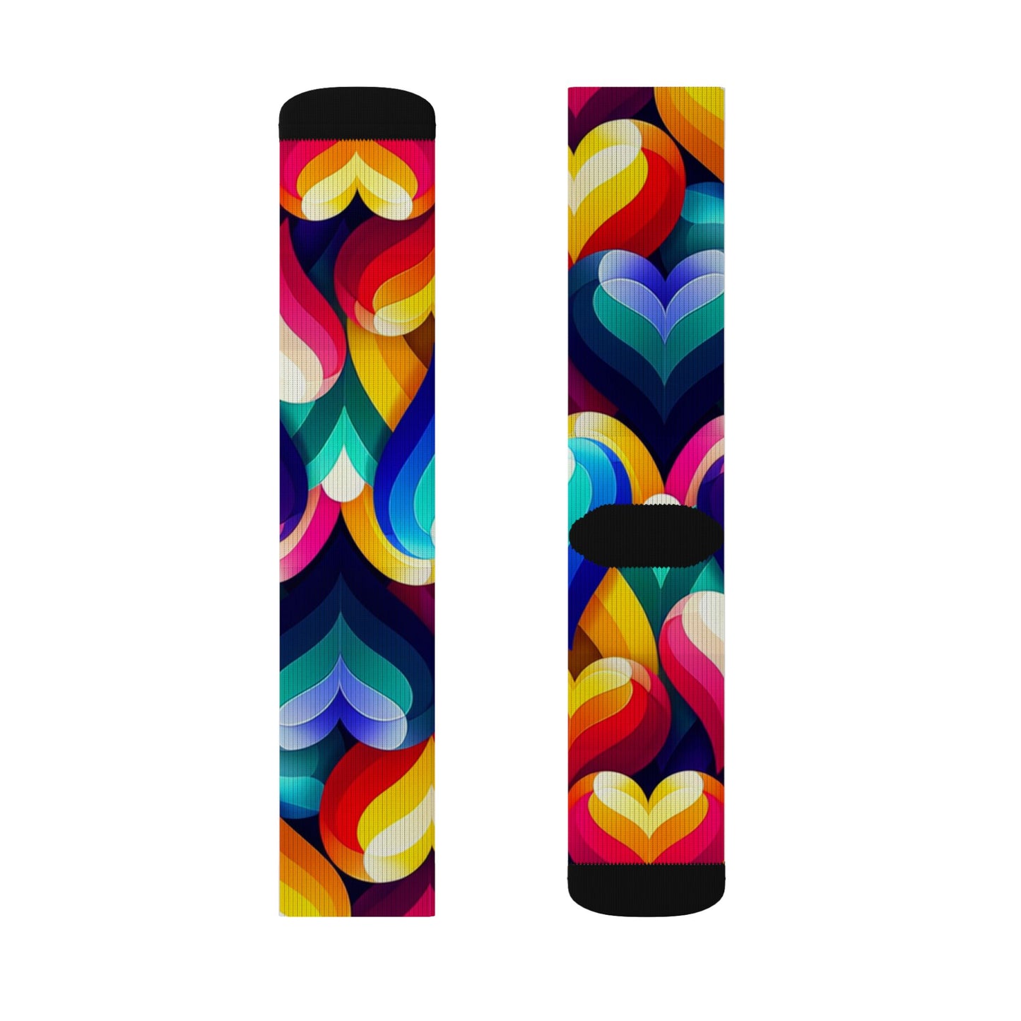 Sublimation Socks (Colorful Hearts)