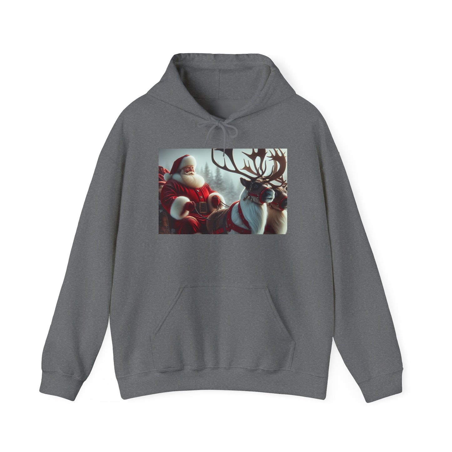Unisex Heavy Blend™ Hooded Sweatshirt (Santa/Reindeer)