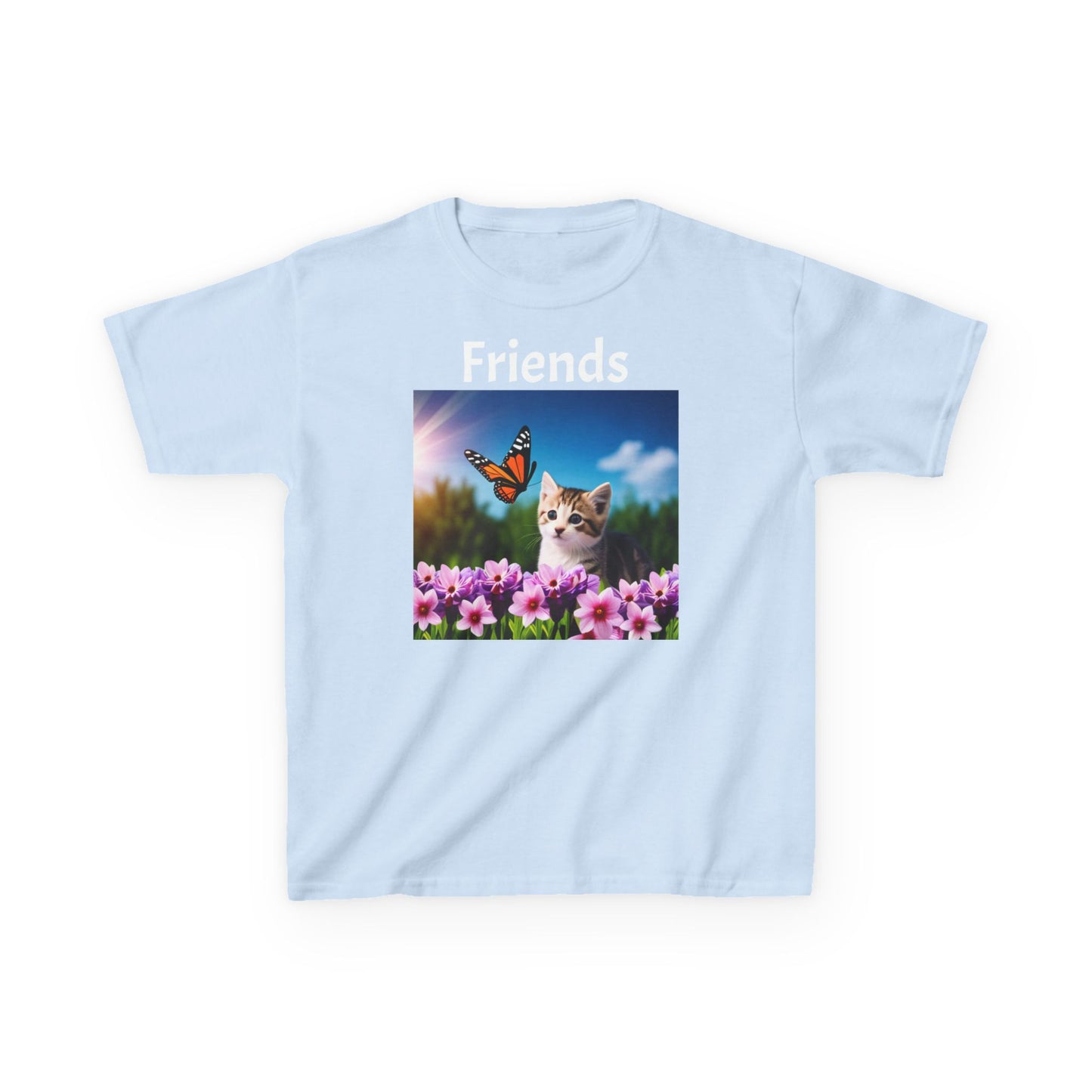 Kids Heavy Cotton™ Tee (Kitten/Friends)