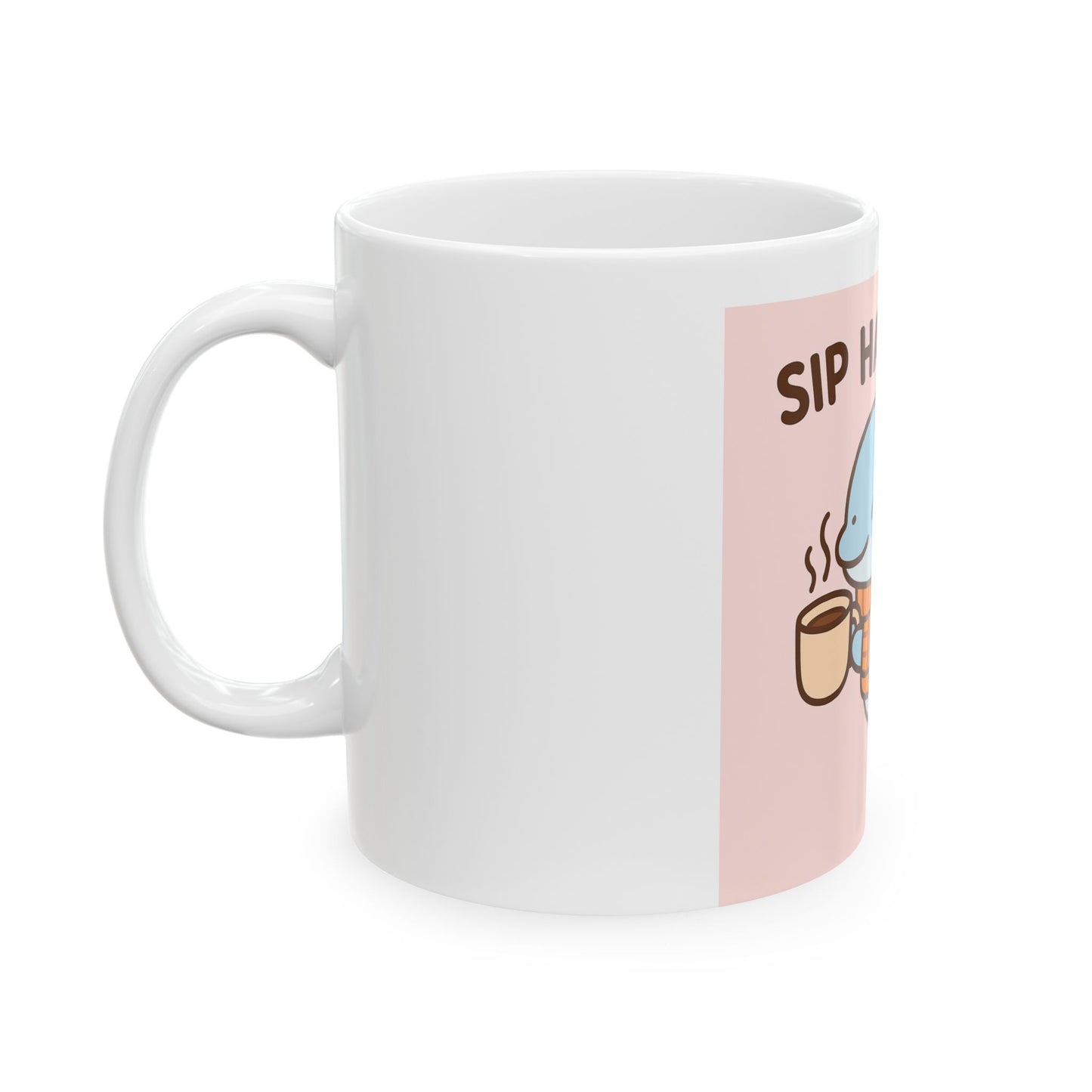 Sip Happens Dolphin Mug – Cute Coffee Cup for Ocean Lovers